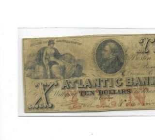 $10 (atlantic Bank) 1800 