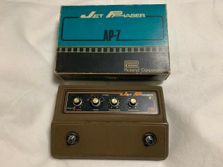 Very Rare Roland Ap - 7 Jet Phaser Vintage Guitar Effect Pedal Made In Japan