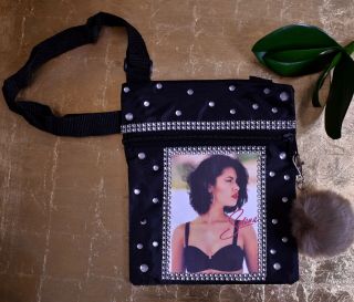 CUTE Vintage Beauty SELENA QUINTANILLA PEREZ RARE tote custom Bag Purse Bling 2