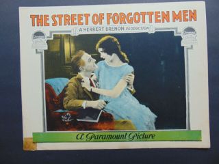 C.  1925 Rare Silent Film " The Street Of Forgotten Men " Three Lobby Cards