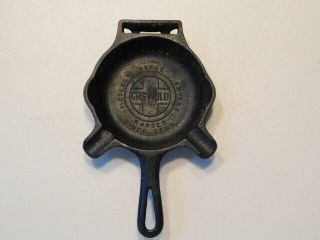 Rare Griswold 00 570a Double Griswold Advertising Mini Skillet Ash Tray
