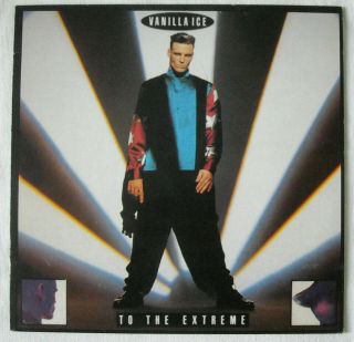 Vanilla Ice To The Extreme Very Rare 1990 Greek Lp On Sbk Records - Rec Like
