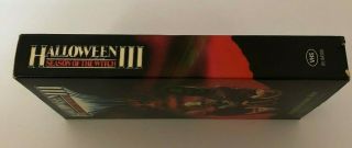Halloween III Season Of The Witch Rare & OOP Horror Movie Goodtimes Video VHS 3