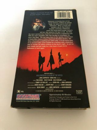 Halloween III Season Of The Witch Rare & OOP Horror Movie Goodtimes Video VHS 5