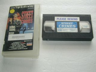 Street Crimes Dennis Farina 1991 Pm Home Video Vhs Rare Oop Htf