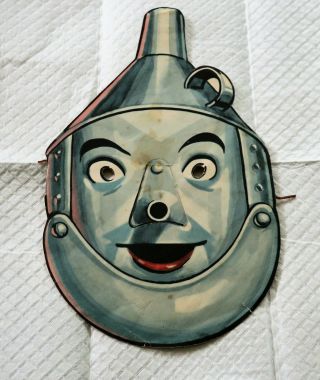 Rare 1939 Wizard Of Oz Tin Woodman Paper Mask Loew 