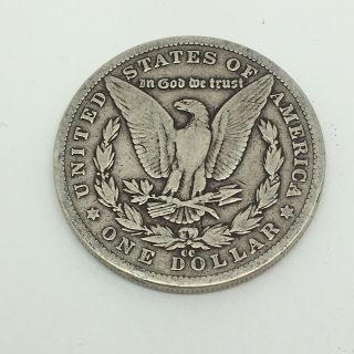1885 CC Morgan Silver Dollar Coin Carson City Rare 2