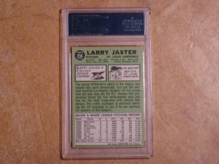 LARRY JASTER 1967 TOPPS PSA 8 (NM/MINT) CARD 356 RARE ST.  LOUIS CARDINALS PSA 2