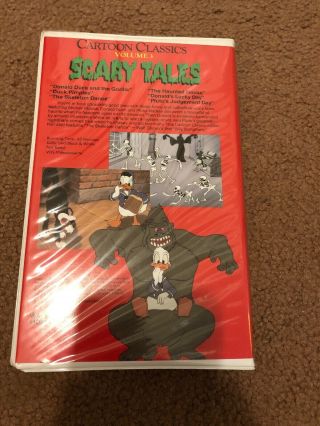 Disney - Cartoon Classics: Scary Tales Vol 3 VHS (White Clam Shell) Rare/HTF 3