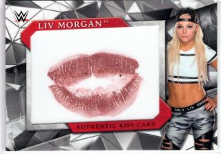2017 Topps Wwe Road To Wrestlemania Liv Morgan Authentic Kiss Card 38/99 Rare Sp