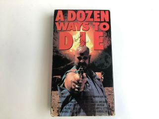 Rare A Dozen Ways To Die 1991 Vhs