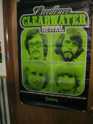 Vintage Rare Creedence Clearwater Revival C.  C.  R.  Fantasy Promo Poster
