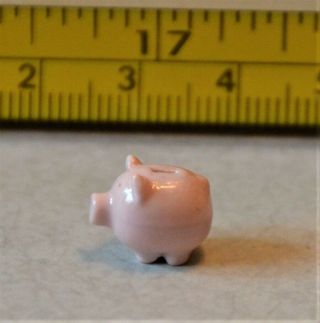 Avon Miniatures Piggy Bank Porcelain China Uk Rare 1/24 Scale Pink Discontinued