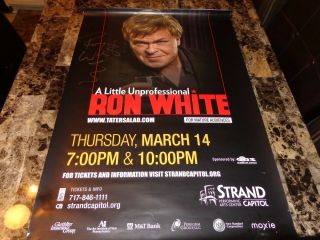 Ron White Rare Signed Promo Concert Show Poster Comedian Blue Collar Comedy Tour