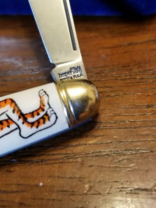 Vintage RARE Imperial USA Pocket Knife Advertising ESSO Tiger Gas Oil 6