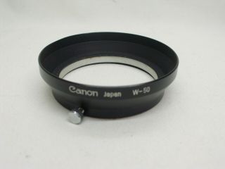 [ RARE Near ] W - 50 Lens Hood for Canon L 35mm f/1.  5 Lens L39 LTM JAPAN 260 5