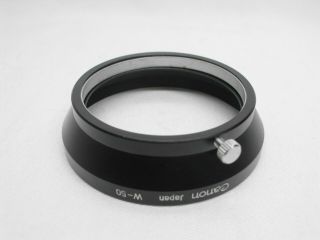 [ RARE Near ] W - 50 Lens Hood for Canon L 35mm f/1.  5 Lens L39 LTM JAPAN 260 7