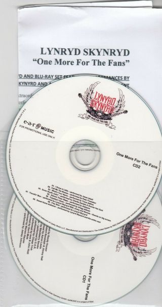 Lynyrd Skynyrd ‎– One More For The Fans With Country Greats - Rare Promo