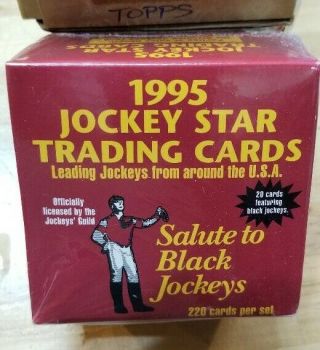 1995 Jockey Stars Trading Cards Salute To Black Jockeys Factory Rare