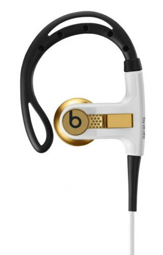 Lebron James X Beats By Dre Powerbeats Headphone Gold/white Limited Edition Rare