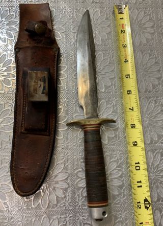 Randall Made Orlando Fla.  Fixed Blade Knife Rare And Leather Case See