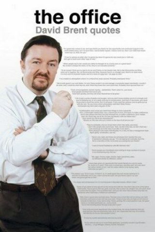 The Office Poster David Brent Quotes Rare Hot 24x36