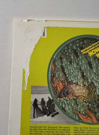 The Thing From Another World CED Videodisc - ULTRA RARE HORROR 3