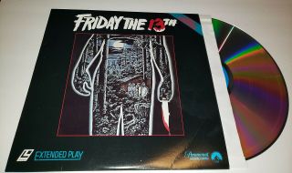 Friday The 13th Laserdisc Rare 1982 Sean Cunningham Tom Savini Vintage
