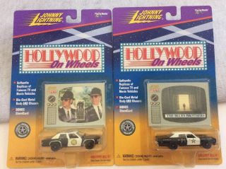 Johnny Lightning Hollywood The Blues Brothers Police 2 Versions Rare Packet