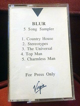 Blur Great Escape Rare Advance Promo Cassette Sampler & Bio 1995 Damon Albarn