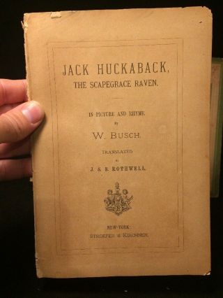 Jack Huckaback 1st Edition Children’s RARE book w/Hand - colored Illustrations 5