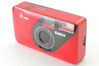 Rare 【UNUSED in BOX】 Konica K - mini Red 35mm Point & Shoot Film Camera From JAPAN 2