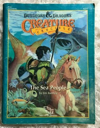 Pc3 The Sea People Vg D&d Creature Crucible Dungeons & Dragons Module - Rare