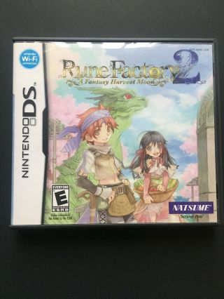 Rune Factory 2: A Fantasy Harvest Moon (nintendo Ds,  2008) Complete Rare