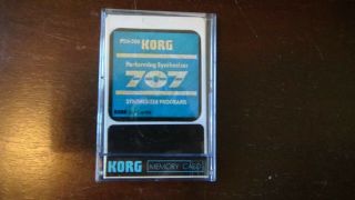 Korg Rare Rom Card For 707 Fm Keyboard,  Psu - 200 Rom Card,  " Synthesizer Programs "