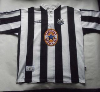 Newcastle United 1995 1996 Home Shirt Rare Adidas Brown Ale Classic (xxl)