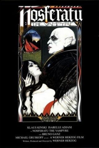Nosferatu Movie Poster Klaus Kinski Bbg Rare 24x36