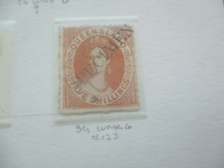 Queensland Stamps: Chalon Specimen - Rare - (e279)