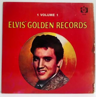 Rare - Elvis Presley - Golden Record Vol 1 - Unique Label Sas Malaysia Singapore Lp