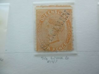 Queensland Stamps: Chalon Specimen - Rare - (e277)
