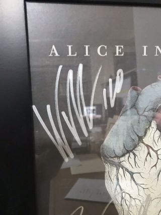 Alice in Chains - RARE poster - SIGNED by band.  Grunge Seattle 2