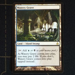 Watery Grave 286 (1x Card) - Mtg Ravnica: City Of Guilds,  Rare,  Lp,  (c)