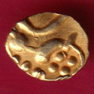 Ancient - South Indian - Gold Fanam - Rare Coin Bw11