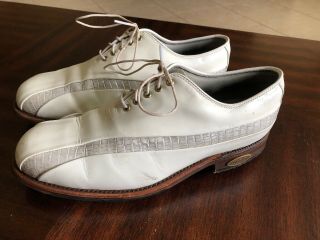 Footjoy Premiere Classics Dry 8.  5 D mens leather golf shoes 50730 Rare Retired 2
