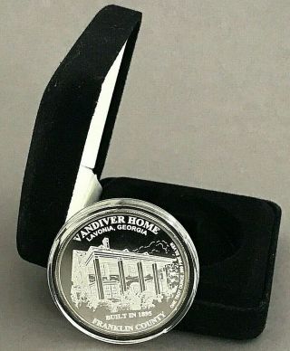 Fine Silver Rare Ernest Vandiver Limited Edition coin and 2