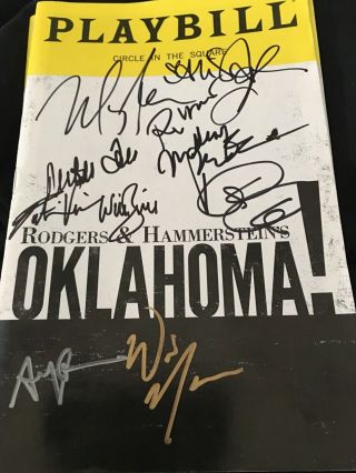 Rare Oklahoma Opening Night Complete Cast Signed Broadway Playbill 2019 Stroker
