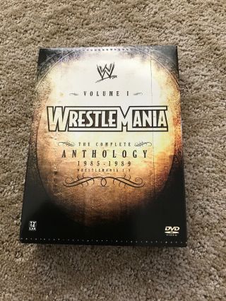 Wwe - Wrestlemania Anthology: Vol.  1 (dvd,  2005,  5 - Disc Set) Extremely Rare 1 - 5