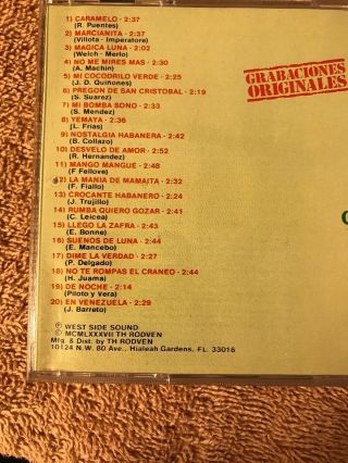 Celia Cruz - Con La Sonora Matancera - VOL III Rare CD 4