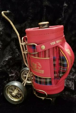 Unusual Unique Vintage Rare St Andrews Golf Bag To Hold Whiskey