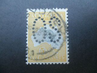 Kangaroo Stamps: Large Perf Os - Rare (f234)